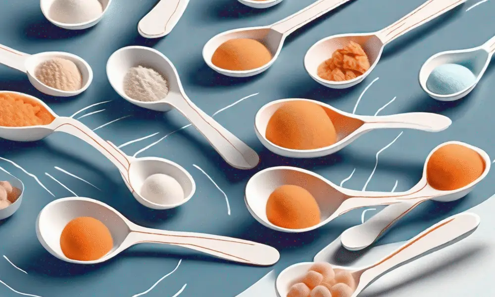 Foto von Schaumloeffeln und Eiern und Mehl und Zucker