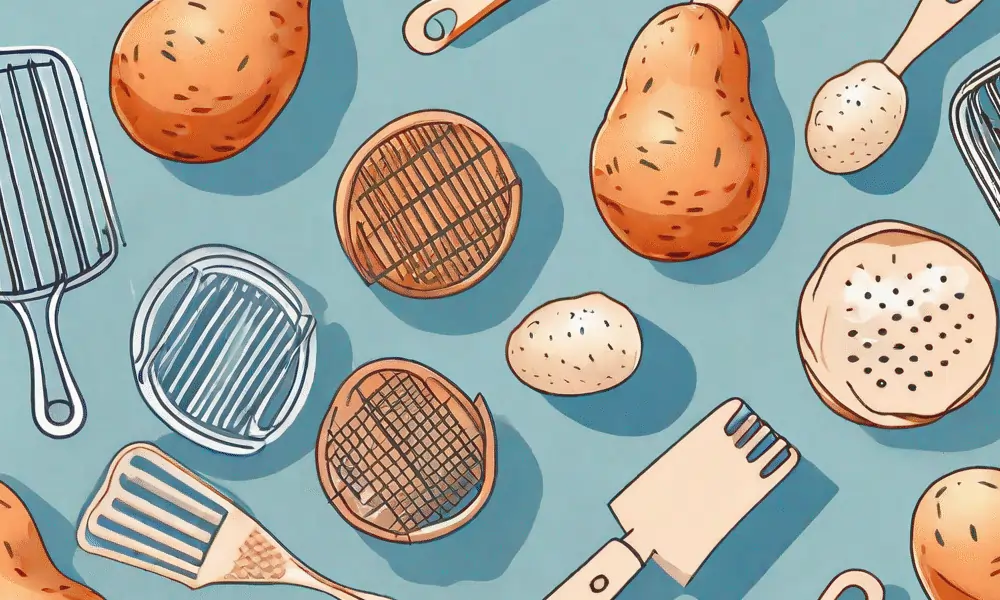 Bild von Kartoffel und Kartoffelstampfer