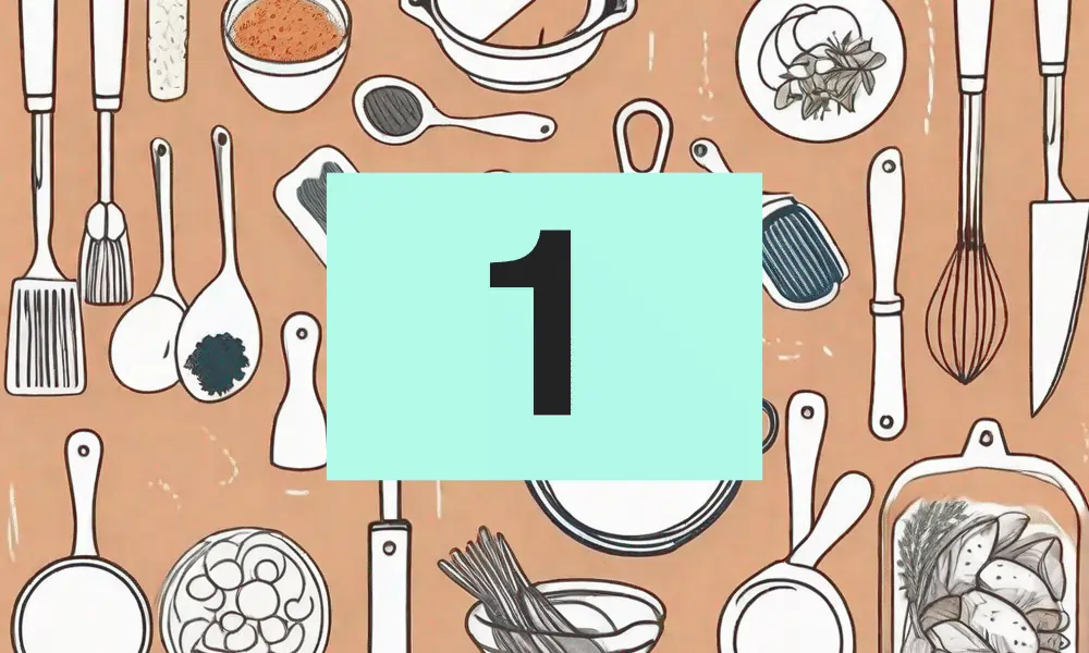 Kochbegriffe - Kochutensilien braun Teil 1