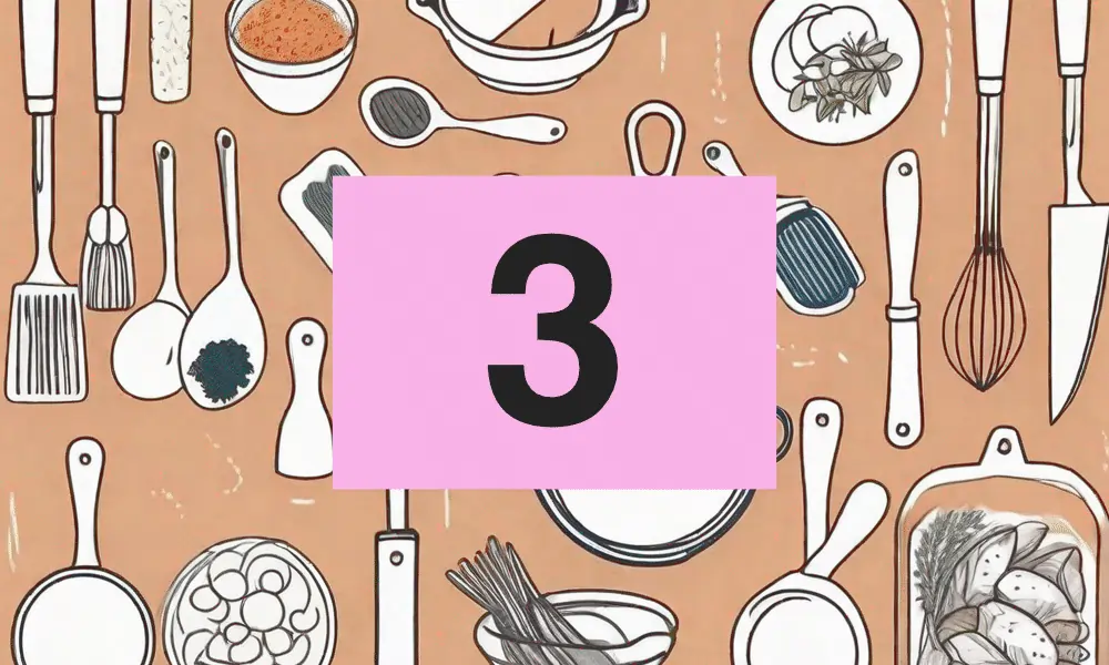 Kochbegriffe - Kochutensilien braun Teil 3