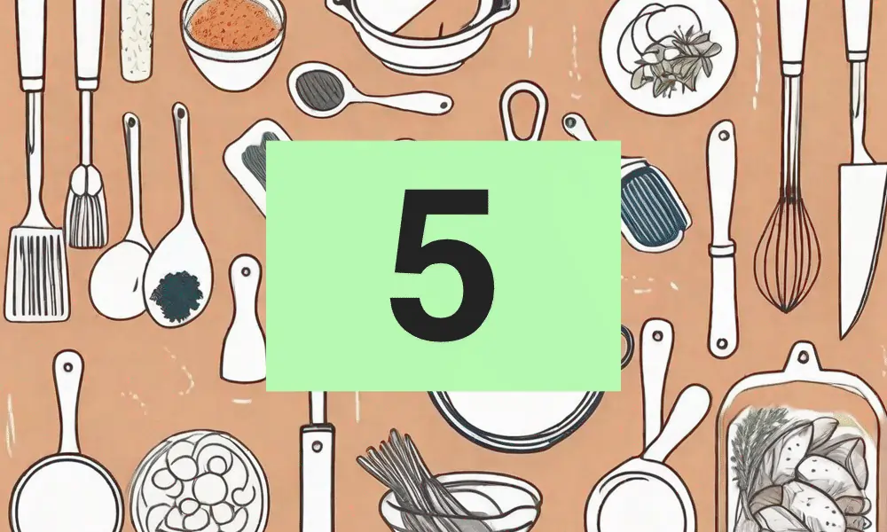 Kochbegriffe - Kochutensilien braun Teil 5